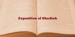 Exposition of Obadiah